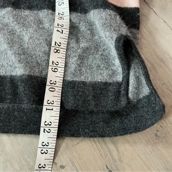 Vintage Mondi Grey Pink Wool Angora Tunic Cowl Neck Sweater Size 38 US Medium - Picture 9 of 9